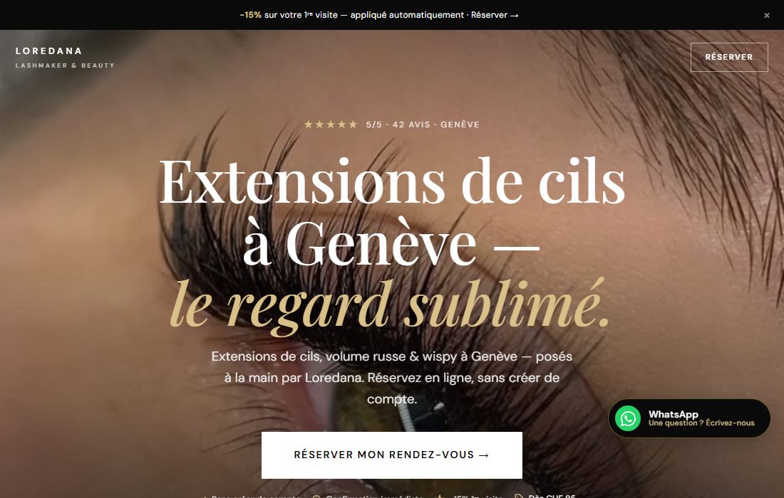 Aperçu du site loredanalashmaker.ch